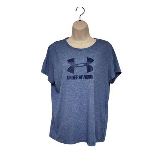 Under Armour Chambray Blue Short Sleeve Tee Size XL - Picture 1 of 5